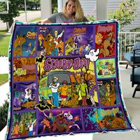 Scooby-doo Fleece Blanket, Scooby Doo Ruh Roh Blanket, Scooby-doo Halloween Blanket