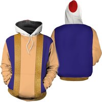 Toad Super Mario Costume Hoodie, Super Mario Toad Cosplay 3d Hoodie