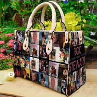 Rod Stewart Music Leather Shoulder Handbag