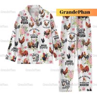 Christmas Chicken Rooster Pajamas Set