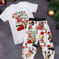 One Piece Christmas Pajamas Set, Personalized Family Pajamas, Family Christmas Pajamas Set.