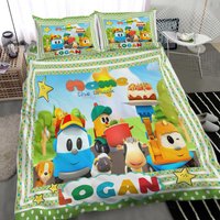 Personalized Leo The Truck Fleece Blanket