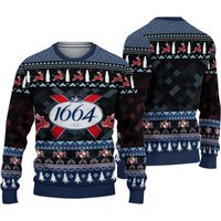 1664 Blanc Beer Ugly Christmas 3d Sweater