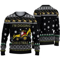 Im Digging Christmas 3d Ugly Christmas 3d Sweater