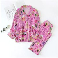 Let's Go Party Come On Barbie Pink Design Pajamas Set