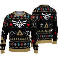 Christmas Hero Legend Of Zelda Ugly Sweater, Legend Of Zelda Ugly Sweater