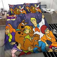 Funny Scooby Doo Cartoon Movies Bedding Set
