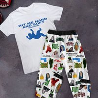 Billie Eilish Holiday Pajamas Set, Hit Me Hard And Soft T-shirt Pajamas Set