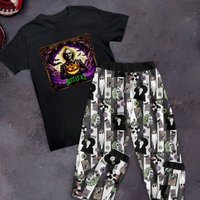 Beetlejuice Pajamas Set, Beetlejuice Christmas T-shirt Pajamas Set