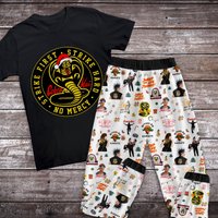 Cobra Kai Christmas Pajamas Set, Family Pajamas, Family Christmas Pajamas Set