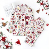 Dr Pepper Themed Christmas Pajamas Set