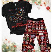 Christmas Battle Plan Pajamas Set, Kevin Home Alone Movie Pajamas Pants