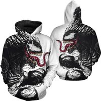 3d Print Venom Hoodie Sweatshirt Hooded Pullover Coat Men Casual Jacket Sweater
