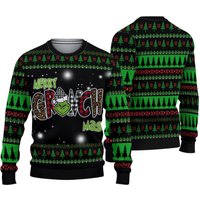 Merry Funny Character Mas Woolen Ugly Christmas Party 3d Sweater