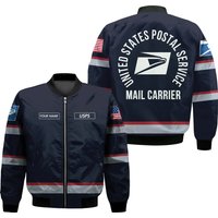 Personalized Name Mail Carrier 3d Bomber Jacket Hk253