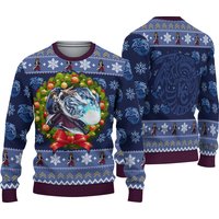 Kaiba Blue-eyes White Dragon Christmas Yugioh Ugly Christmas Sweater