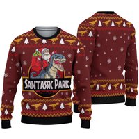 Santassic Park Ugly Christmas Sweater