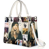 Stevie Nicks Vintage Leather Handbag, Stevie Nicks Leather Top Handle Bag