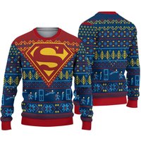 Supermans Ugly Christmas Ugly Sweater
