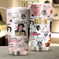 Elvis Presley Stainless Steel Tumbler - King Of Rock