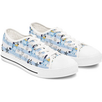 Striped Blueydad Women's Low Top Sneaker