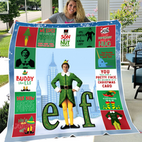 Buddy The Elf Holiday Fleece Blanket