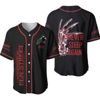 Personalized Freddy Krueger Nightmare On Elm Street Baseball Jersey