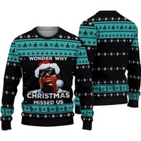 Wonder Why Christmas Missed Us Notoriou B.i.g Christmas Ugly Sweater