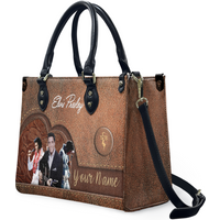 Personalized Elvis Presley Handbag, Women Leather Handbag, Music Lover Bag