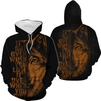 Men's Sweatsuits Sets Novelty Wolf 3d Hoodie And Joggers Set