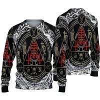Satanic 666 Horror Christmas Ugly Sweater