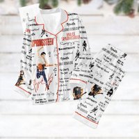 Bruce Springsteen Pajamas, Bruce Springsteen Born In Usa Pajamas Set