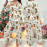 Floral Orange Bird Pajamas