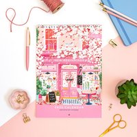 2025 Calendar, Shop Front Scenes, Monthly Planner, Wall Calendar