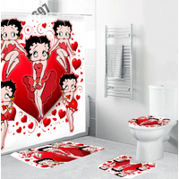 Betty Boop Marilyn Monroe Shower Curtain Set, Bathroom Set