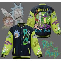 Rick And Rickandmorty Baseball Jacket