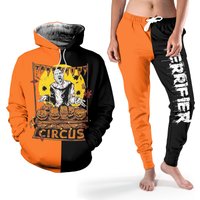 Halloween Terrifier 3d Hoodie Joggers Sets, Terrifier Art The Clown Halloween Horror