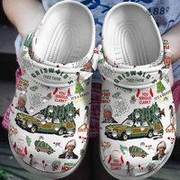 National Lampoons Christmas Vacation Movie Custom Name Clogs Shoes