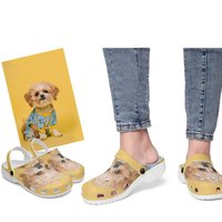 Custom Face Clogs, Personalized Dog Lover Clogs, Custom Shoes
