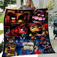 Personalized Five Nights At Freddy's Fleece Blanket