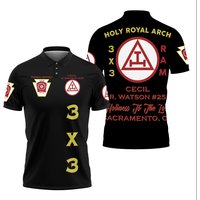 Custom Name Holy Royal Arch Masonry York Rite Freemasonry Mason Polo Shirt