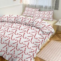 Candy Canes Bedding Set - Trendy Winter Decor