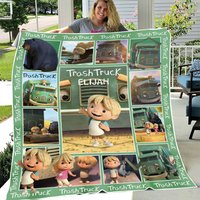 Trash Truck Fleece Blanket Trash Truck Blanket