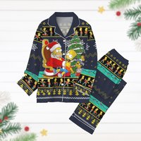 Christmas The Simpsons Pajamas Set, Santa Homer Simpson
