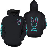 Rapper Bad Bunny 3d Hoodies, Most Wanted Tour Merch, Bad Bunny Merch