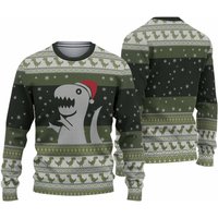 Funny Dinosaur Christmas Sweater