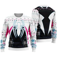 Gwen Spider Ugly Christmas Sweater, Ghost Spider Gwen Stacy Christmas Sweater