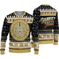 Bill Cipher Gravity Falls Christmas Ugly Sweater