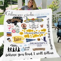 Soft Fleece Blanket For Gilmore Girls Fans