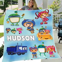 Team Umizoomi Blanket, Personalized Team Umizoomi Fleece Blanket